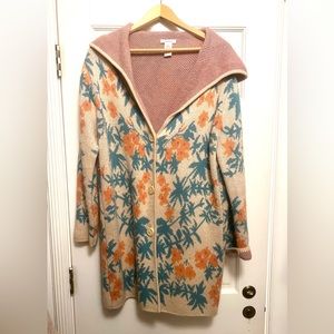 Sundance-sz Small -fun floral cardigan-very soft!